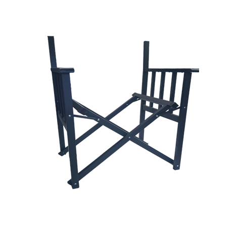 17. Base sillón director metal simil madera